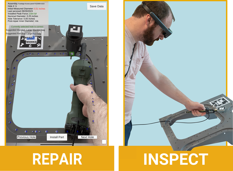 augmented repair image